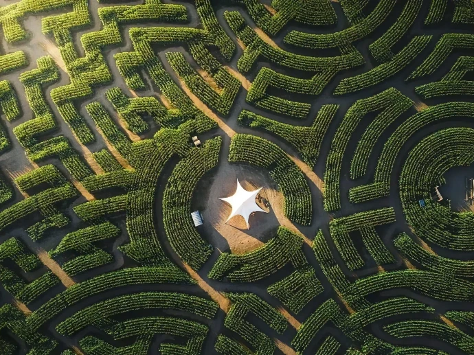 Labyrinthe grandeur nature de Durbuy